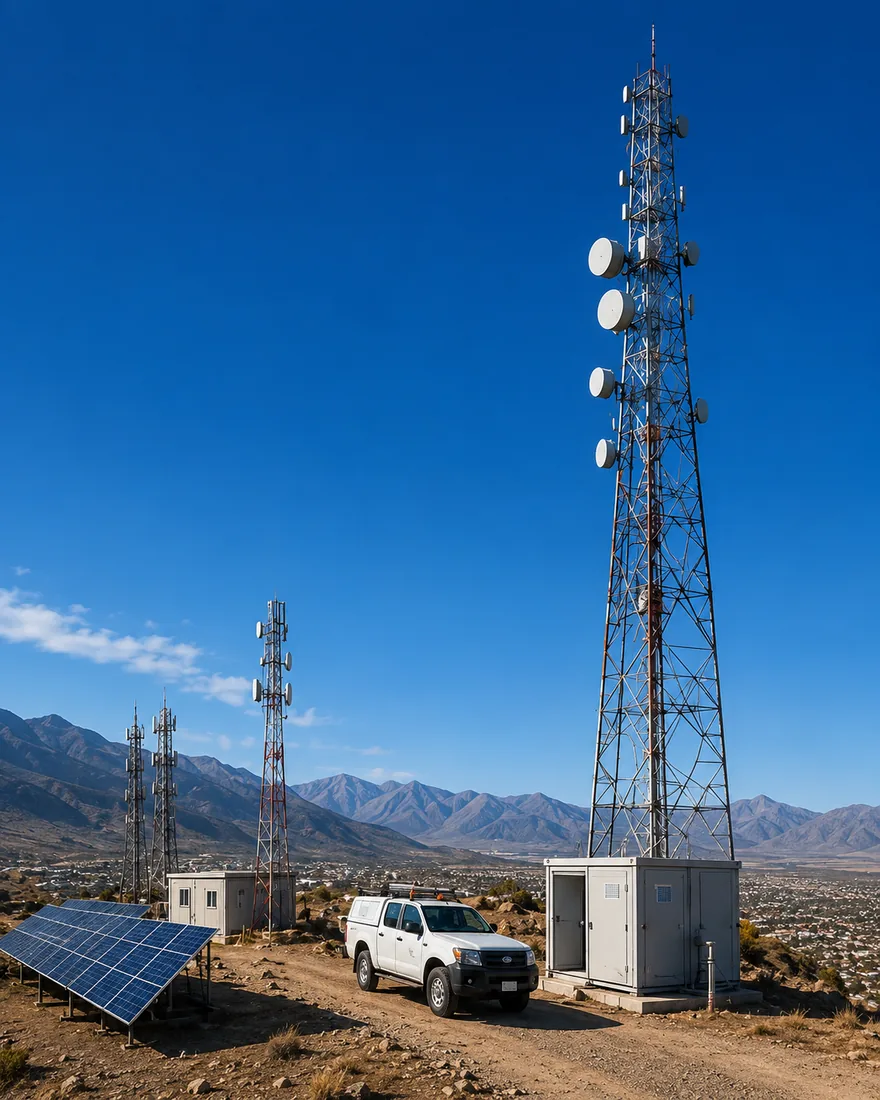 Rural terrain before telecom delivery
